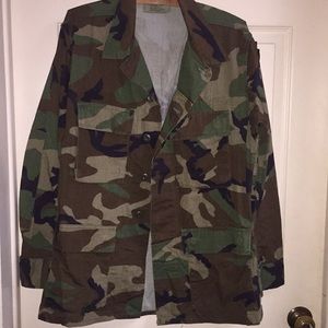 Army camo shirt  and button pants